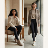 Harper velvet-lined high-waisted leggings