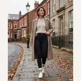 Harper velvet-lined high-waisted leggings