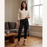 Harper velvet-lined high-waisted leggings